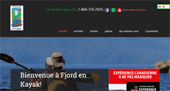 Desktop Screenshot of fjordenkayak.ca